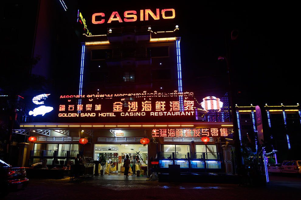 A Restaurant, Hotel and Casino was seen at the Preah Sihanoukville province