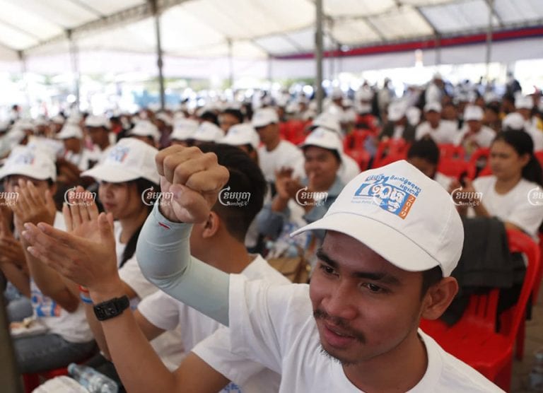 Participants attend a Human Rights Day celebration in December 2019, with this year’s events to mark the day postponed on account of a growing COVID-19 cluster in Phnom Penh. Panha Chhorpoan