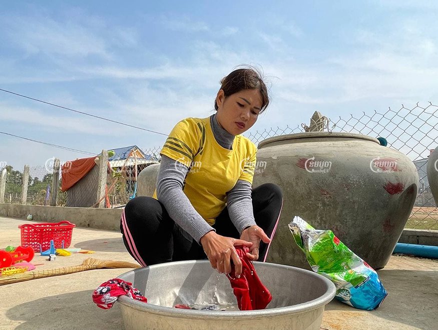 Prum Tola, who lost her job at a Kampong Speu garment factory, said she was finding hard to make repayments on her $20,000 loan. Khy Sovuthy