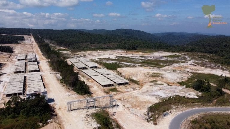Screenshots from the Mother Nature video reveal large tracts of land cleared within the Bokor National Park in Kampot province.