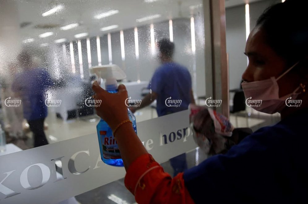 Healthcare officials prepare for the start of the COVID-19 vaccination drive that starts on Wednesday. Panha Chhorpoan