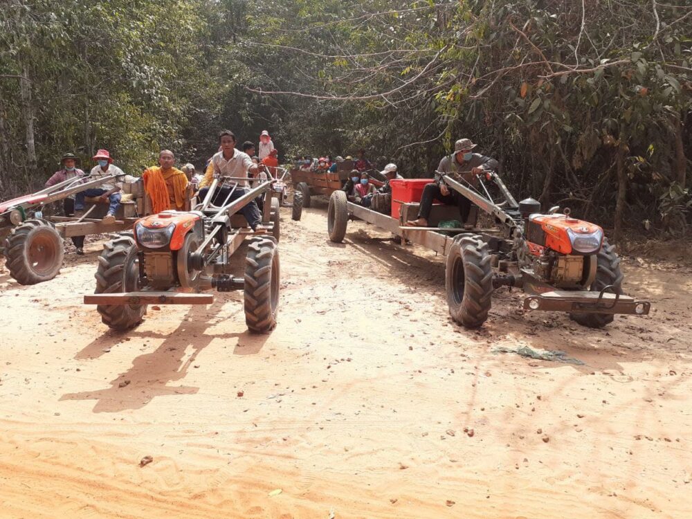 A group of 20 youths visiting O'Das Skor community forest on February 27, 2021. Chea Sokny