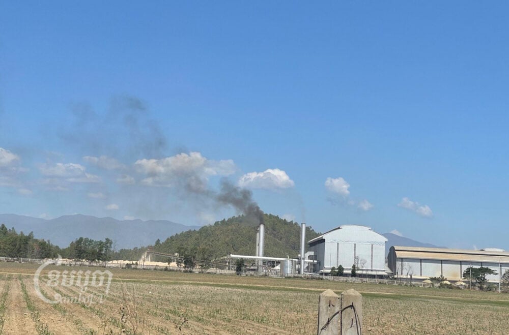 The factory at Phnom Penh Sugar Company in Kampong Speu province’s Oral district. Photo taken on January 18, 2022. CamboJA/ Khuon Narim