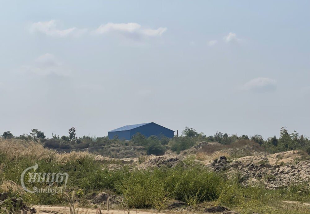 A warehouse that was used to process synthetic drugs is seen in Oral district’s Sangkeo Satob commune, Kampong Speu province, Picture taken January 17, 2022. CamboJA/ Khuon Narim