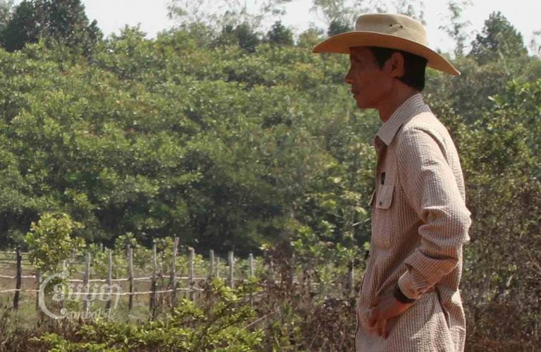Chut Wutty, Director of the Natural Resource Protection Group, looks on at Botum Sakor National Park in Koh Kong province, Picture taken February 21, 2012. CamboJA/ Pring Samrang