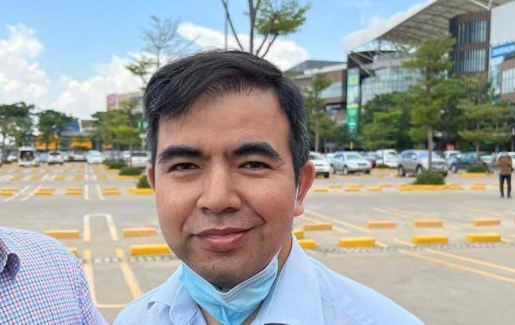 : Ir Channa, Candlelight Party’s provincial deputy for Takeo province, was arrested by the Cambodian police after he arrived in Cambodia. Supplied