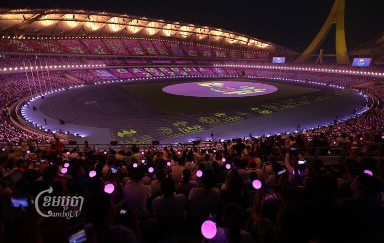 The opening ceremony of the 32nd Southeast Asian Games which began on May 5 and will go until May 17, 2023. The 11 countries representing Asean members sent their athletes to join the games. (CamboJA/Pring Samrang)