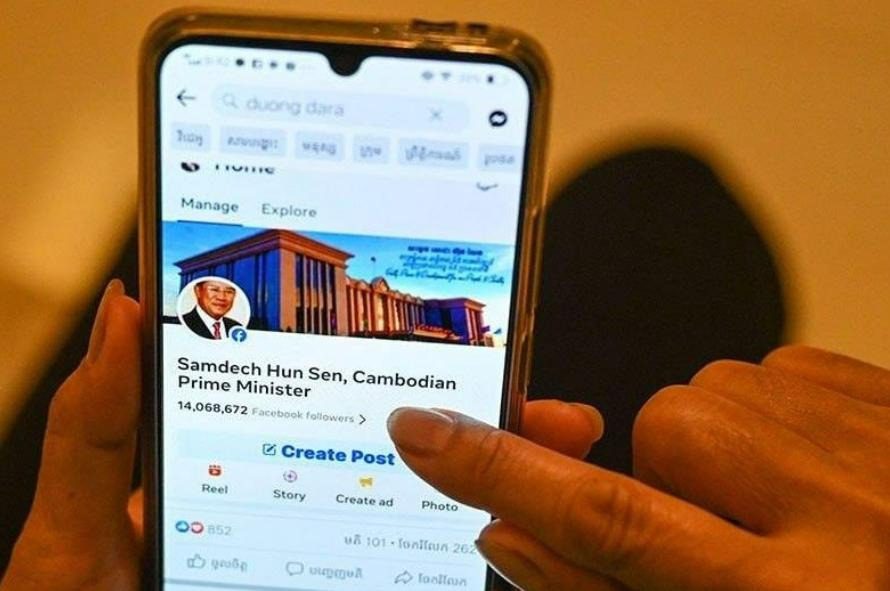 Prime Minister Hun Sen's since-deleted Facebook account. (Fresh News)