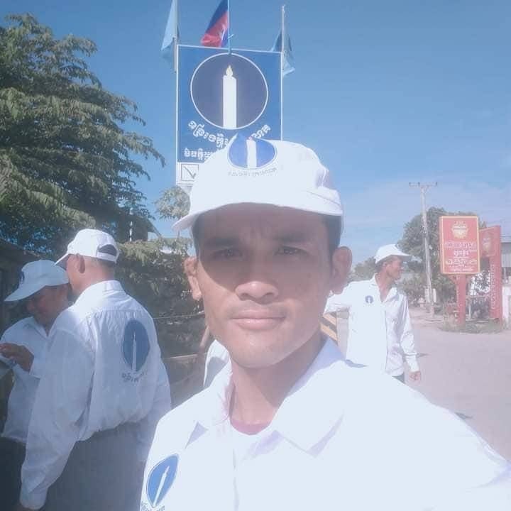 Candlelight Party activist Thol Samnang, who fled to Thailand to escaped alleged political persecution and was arrested on July 7 by Thai authorities. (Supplied)