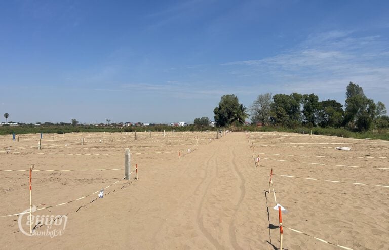 Plots of land given by Kandal provincial authority to villagers. Picture taken on 24 January 2024. (CamboJA/ Sovann Sreypich)