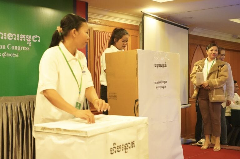 Union members vote to elect new president of CLC on May 19, 2024. (CLC)