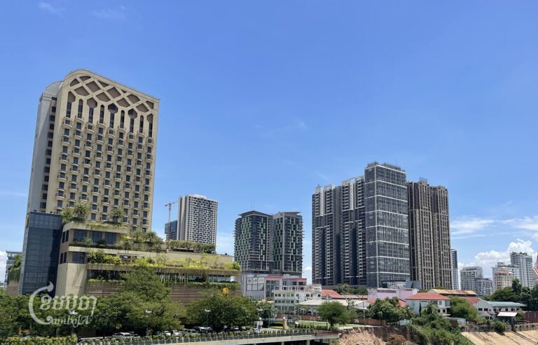 View of tall buildings in Phnom Penh, June 7, 2024. (CamboJA/Pring Samrang)