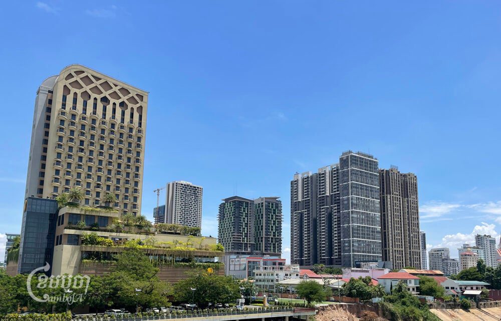 View of tall buildings in Phnom Penh, June 7, 2024. (CamboJA/Pring Samrang)