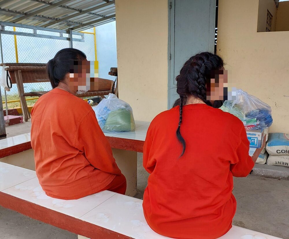 Pregnant women detained in a prison in May 2024. (Licadho)