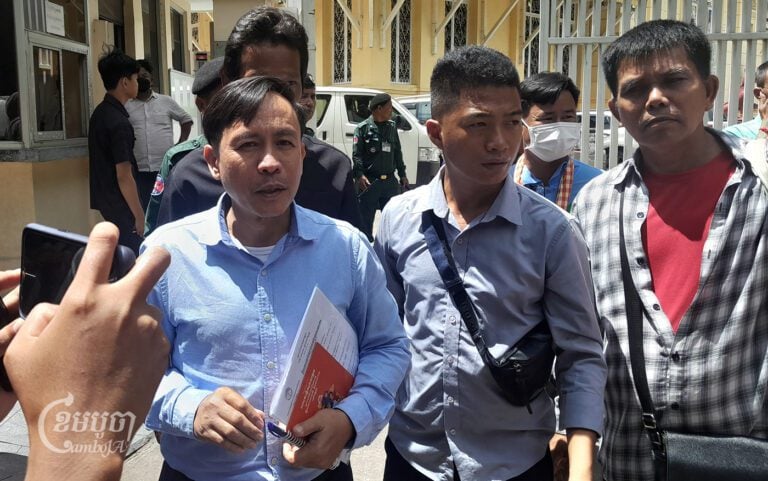 Vorn Pao leaves the Supreme Court after his hearing on September 2, 2024. (CamboJA/Va Sopheanut)