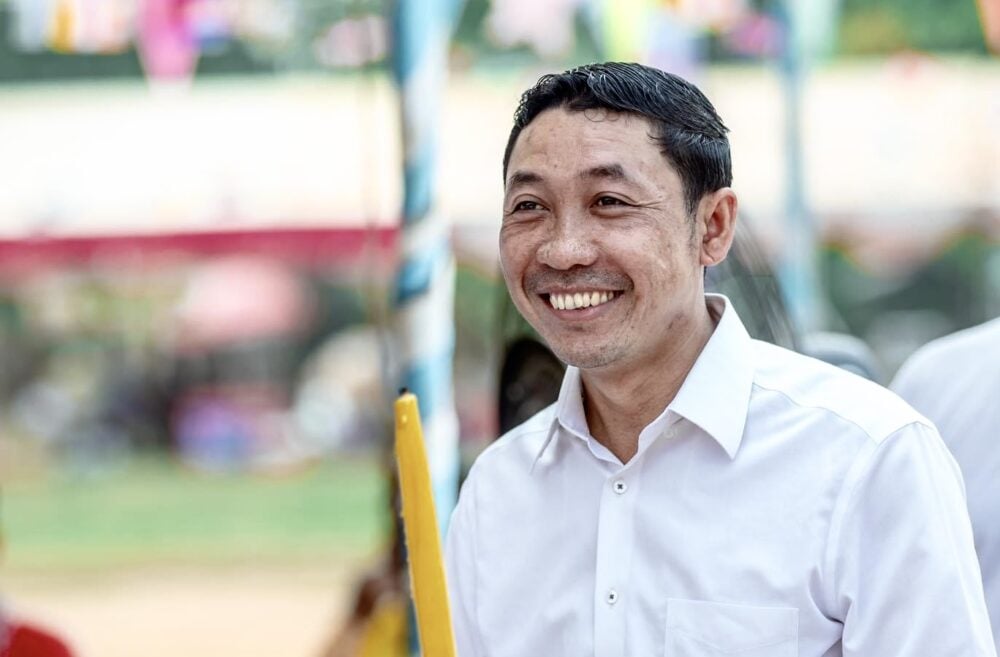 Korn Sokkay was terminated from his position as Kandal province’s Lvea Em district governor, after Prime Minister Hun Manet declared he is believed to have bribed his way into office. Here he is seen in a photo posted on July 23, 2023 on his Facebook profile.