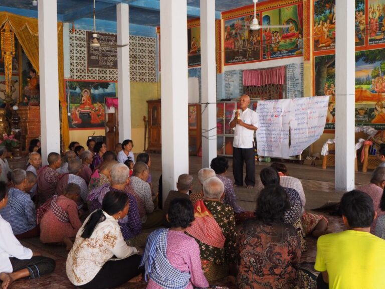 Members of Older People Association attend monthly gathering in Siem Reap. (Photo: HelpAge Cambodia)