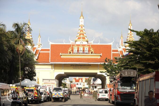 Poipet International Border Checkpoint, marking the demarcation between Thailand and Cambodia. Photo taken in 2022. (CamboJA/Pring Samrang)