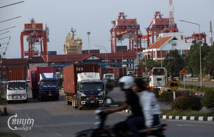 Sihanoukville Port on Jan. 29, 2025. (CamboJA/Pring Samrang)