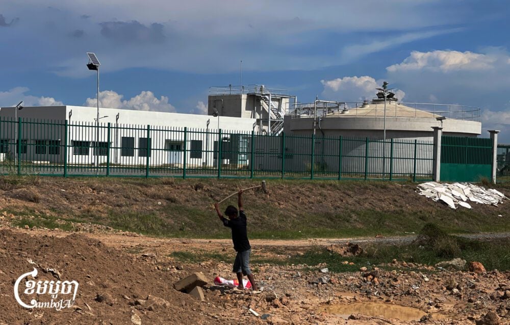 The Cheung Ek Sewage Treatment Plant in Phnom Penh is one of 14 treatment systems in the country. Photo taken on May 6, 2025. (CamboJA/Pring Samrang)