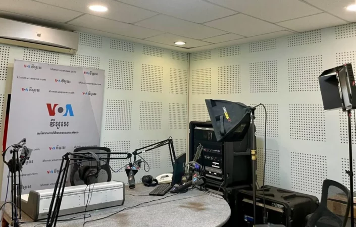 The Voice of America office in Phnom Penh prior to its closure, picture taken in November, 2024. (Photo Supplied)