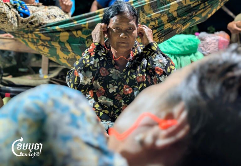 Prey Chan villagers were evicted by Thai army which played haunting sounds on October 13, 2025 (Yarn Soveit)