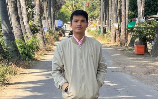 A picture of bank worker San Chansey was shared by NGO Licadho on their Facebook page on October 23, 2025.