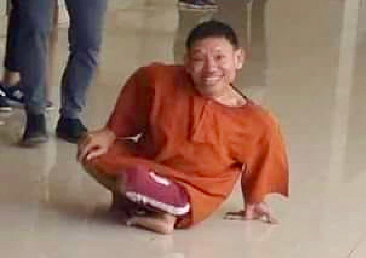 Phon Yuth during a one-year sentence on incitement charges. Photo posted on his Facebook.