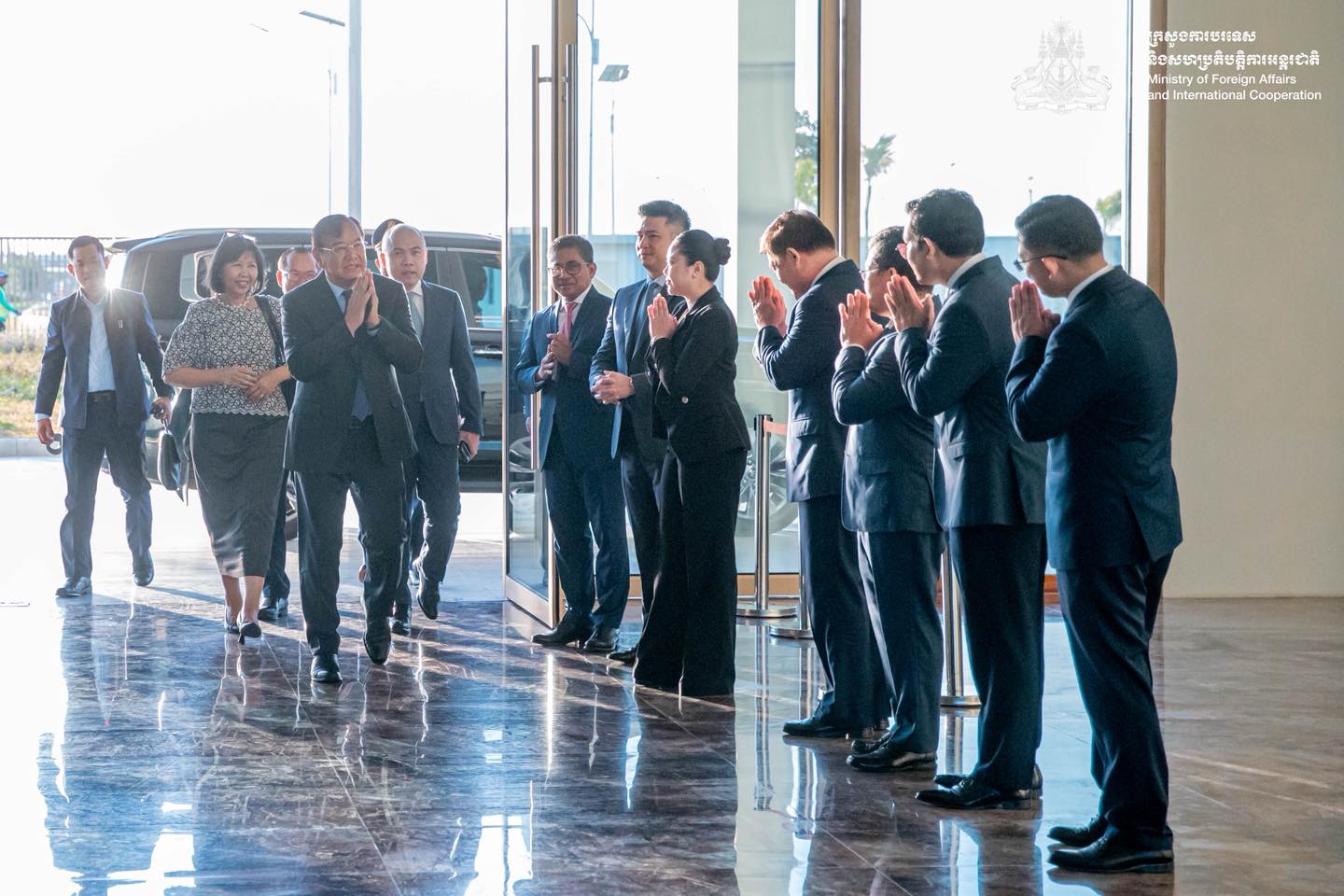 Foreign Affairs Minister Prak Sokhonn leads the Cambodian delegation to the special ASEAN Foreign Ministers’ Meeting to discuss the Cambodia-Thailand dispute on December 22, 2025. (MFAIC’s Facebook)
