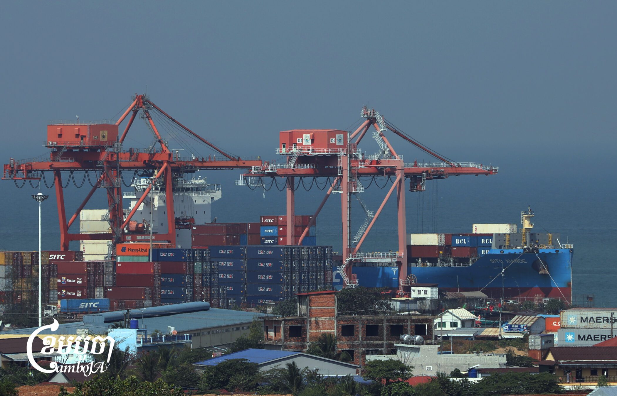 Cambodia’s Preah Sihanoukville Port. Jan., 2025. (CamboJA/Pring Samrang)